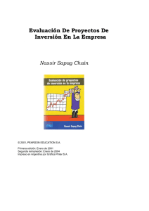 Evaluación de proyectos de inversión en la empresa