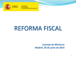 anteproyecto de reforma fiscal