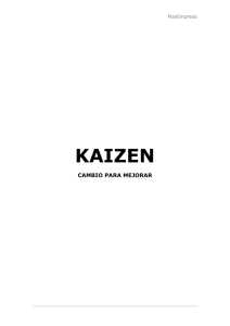 Kaizen cambio para mejorar