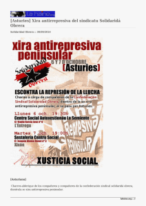 [Asturies] Xira antirrepresiva del sindicatu Solidaridá Obrera