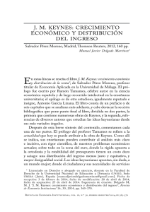 J.M. Keynes. Crecimiento económico y distribución del ingreso