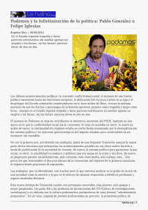 Podemos y la folletinización de la política: Pablo González o