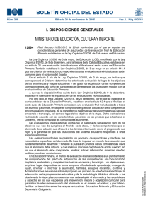 BOLETÍN OFICIAL DEL ESTADO MINISTERIO DE EDUCACIÓN, CULTURA Y DEPORTE I. DISPOSICIONES GENERALES 12894