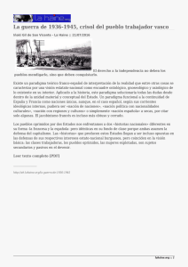 La guerra de 1936-1945, crisol del pueblo trabajador vasco