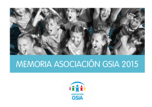 Memoria de GSIA, 2015