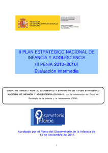 Evaluación intermedia del II Plan Estratégico de Infancia y Adolescencia PENIA II.