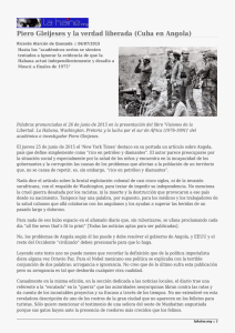 Piero Gleijeses y la verdad liberada (Cuba en Angola)