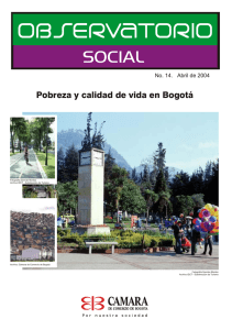 informe del Observatorio social de la Cámara de Comercio de Bogotá