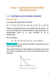 Unidad1.Sistemasdeecuaciones.MetododeGauss