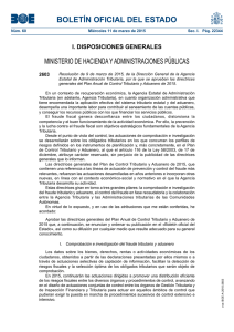 BOLETÍN OFICIAL DEL ESTADO MINISTERIO DE HACIENDA Y ADMINISTRACIONES PÚBLICAS 2603
