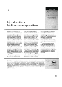 Introducción a las finanzas corporativas