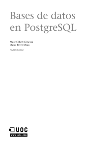 Base de datos en PostgreSQL