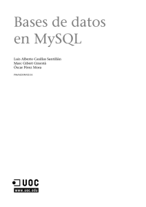 Base de datos en MySQL