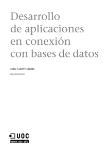Desarrollo de Aplicaciones en conexion con bases de datos