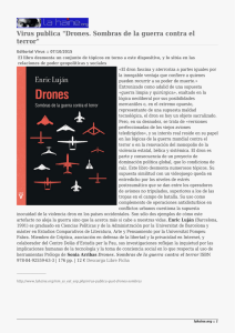 Virus publica &#34;Drones. Sombras de la guerra contra el terror&#34;