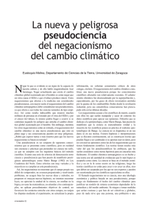 La nueva y peligrosa pseudociencia del negacionismo del cambio climático