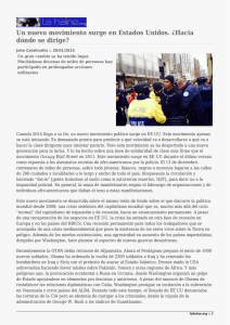 Un nuevo movimiento surge en Estados Unidos. &iquest;Hacia d&oacute;nde se dirige?