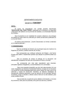 Decreto Nº 028/2007