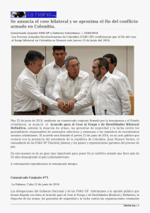 Se anuncia el cese bilateral y se aproxima el fin... armado en Colombia.