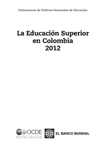 La Educación Superior en Colombia 2012