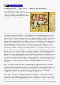Ernesto Limia: &#34;Cuba libre. La utopía secuestrada&#34;