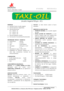 Ficha tecnica-Taxi-Oil