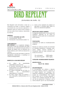 Ficha tecnica-BIRD REPELENT