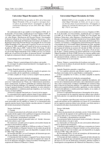 Universitat Miguel Hernández d’Elx Universidad Miguel Hernández de Elche