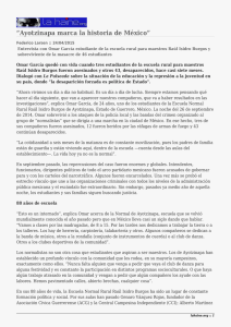 &ldquo;Ayotzinapa marca la historia de M&eacute;xico&rdquo;