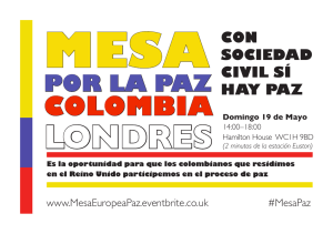 MESA  LONDRES COLOMBIA