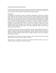 VIII Informe Sobre Grupos Narcoparamilitares