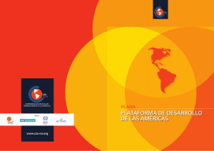 &ldquo; Plataforma de Desarrollo para las Am&eacute;ricas &rdquo; (Plada)