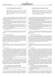 Universitat Miguel Hernández d’Elx Universidad Miguel Hernández de Elche