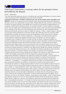 [Ast/Cast] Entrevista a Azarug sobre de las prospecciones petrolíferas de Repsol