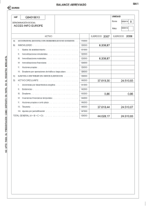Account Balance Sheet 2006-7 (Spanish)
