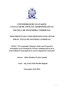 Tesis Community Manager: Estrategia en la Universidad de Guayaquil