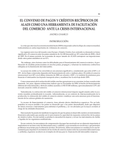 Damico El Convenio de Pagos y Creditos Reciprocos de ALADI como una herramienta de facilitacion del comercio ante la crisis internacional