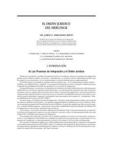 Fernandez Reyes El orden juridico del Mercosur