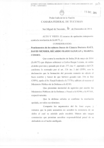 Imputada Empresa Belgrano Cargas y otros sobre encubrimiento Art 277 Inc 1 Apartado C