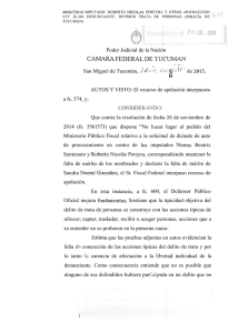 Imputado Roberto Nicolas Pereyra y Otros sobre infracción Ley 26.364 Denunciante Diviosion trata de personas (Policia de Tucumán).opt