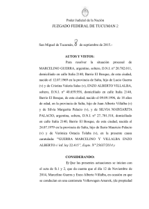 Guerra Marcelo y Villalba Enzo Alberto sobre infracción Ley 22.415 (web)
