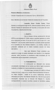 Memorial de agravios - Soberón Ana sobre su denuncia, Expte 029.451-2012