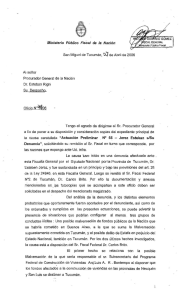 Actuación Preliminar Nro55 - Jerez Esteban sobre su denuncia - Oficio 499-06 al Dr. Esteban Righi