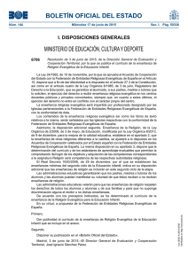 BOLETÍN OFICIAL DEL ESTADO MINISTERIO DE EDUCACIÓN, CULTURA Y DEPORTE 6706