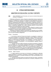 BOLETÍN OFICIAL DEL ESTADO MINISTERIO DE EDUCACIÓN, CULTURA Y DEPORTE 808