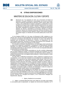 BOLETÍN OFICIAL DEL ESTADO MINISTERIO DE EDUCACIÓN, CULTURA Y DEPORTE 304