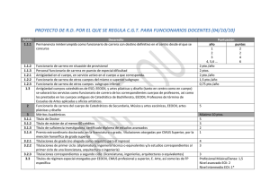 PROYECTO DE R.D. POR EL QUE SE REGULA C.G.T. PARA FUNCIONARIOS DOCENTES (04/10/10) 