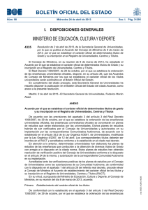 BOLETÍN OFICIAL DEL ESTADO MINISTERIO DE EDUCACIÓN, CULTURA Y DEPORTE 4335