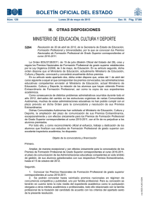 BOLETÍN OFICIAL DEL ESTADO MINISTERIO DE EDUCACIÓN, CULTURA Y DEPORTE 5294