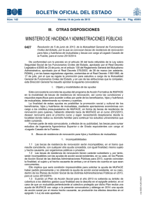 BOLETÍN OFICIAL DEL ESTADO MINISTERIO DE HACIENDA Y ADMINISTRACIONES PÚBLICAS 6427